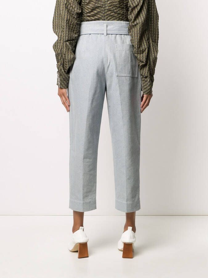 3.1 Phillip Lim High waist broek Blauw