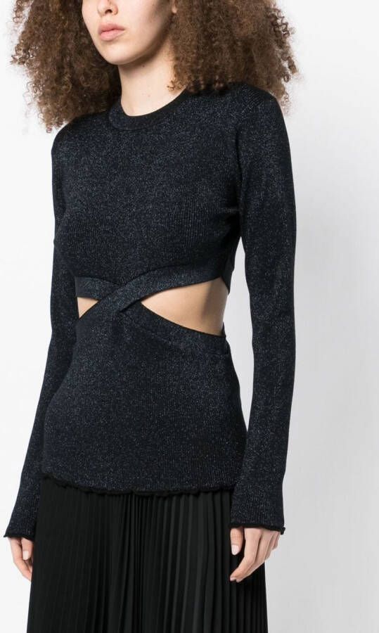 3.1 Phillip Lim Uitgesneden top Zwart