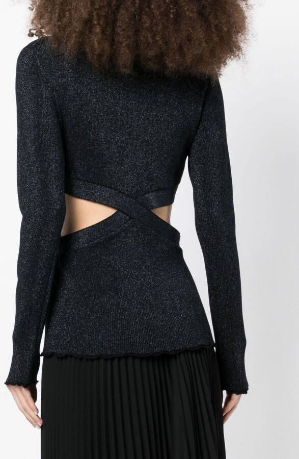 3.1 Phillip Lim Uitgesneden top Zwart