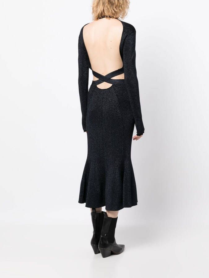 3.1 Phillip Lim Metallic jurk Zwart