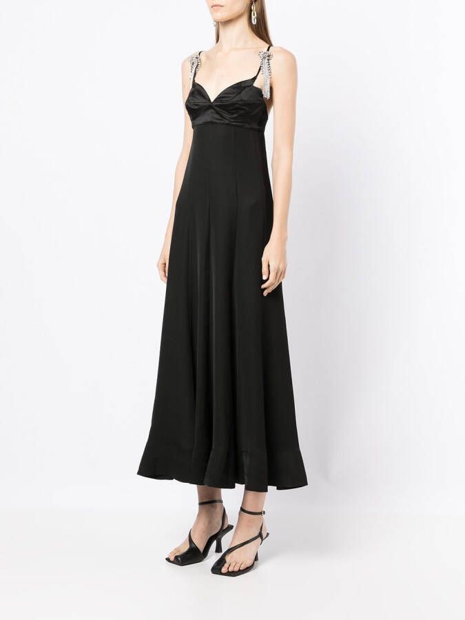 3.1 Phillip Lim Midi-jurk verfraaid met kristallen Zwart