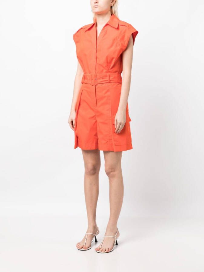 3.1 Phillip Lim Mouwloze playsuit Oranje