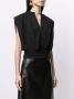 3.1 Phillip Lim French Terry mouwloze top Zwart - Thumbnail 3