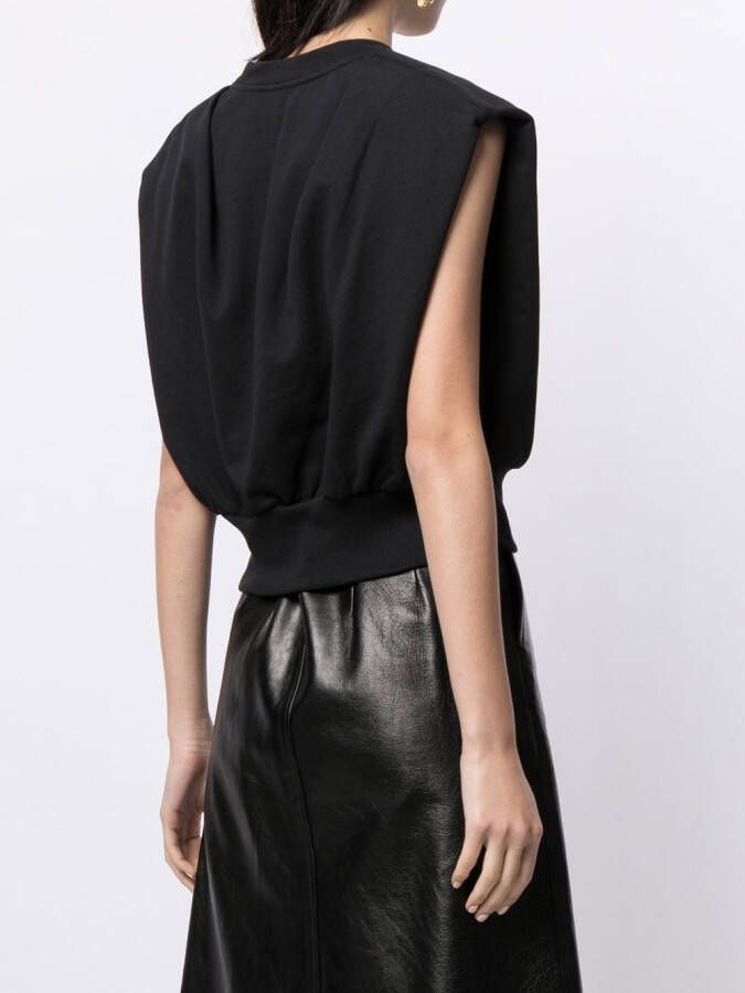 3.1 Phillip Lim French Terry mouwloze top Zwart