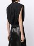 3.1 Phillip Lim French Terry mouwloze top Zwart - Thumbnail 4
