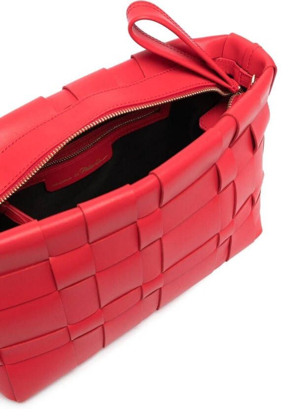 3.1 Phillip Lim Odita leren clutch Rood