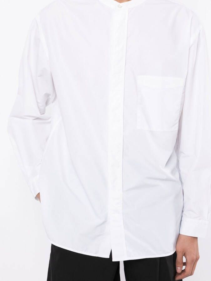 3.1 Phillip Lim Overhemd met bandkraag Wit