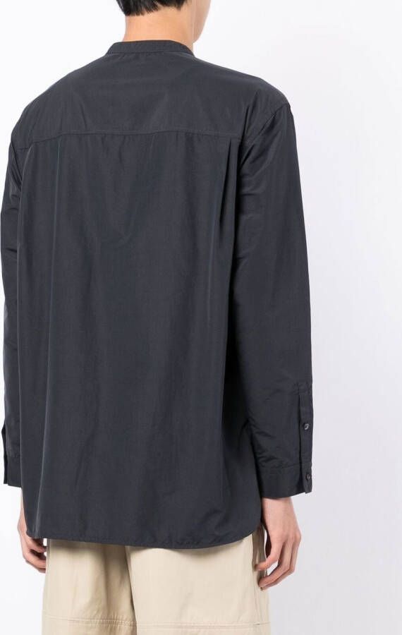3.1 Phillip Lim Overhemd met bandkraag Zwart
