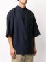 3.1 Phillip Lim Overhemd met oversized kraag Blauw - Thumbnail 3