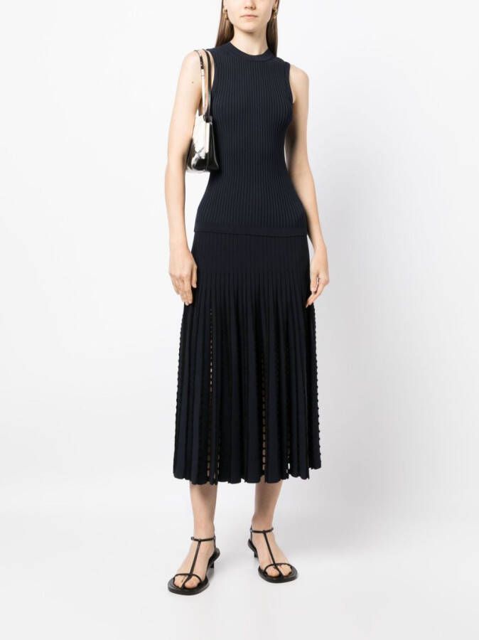 3.1 Phillip Lim Ribgebreide top Blauw