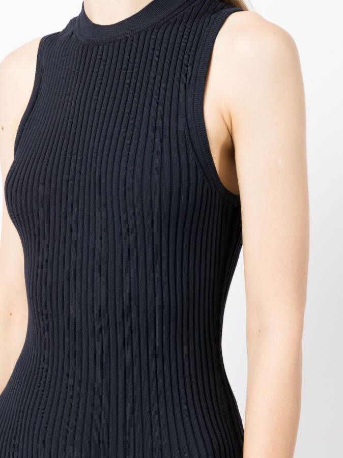 3.1 Phillip Lim Ribgebreide top Blauw