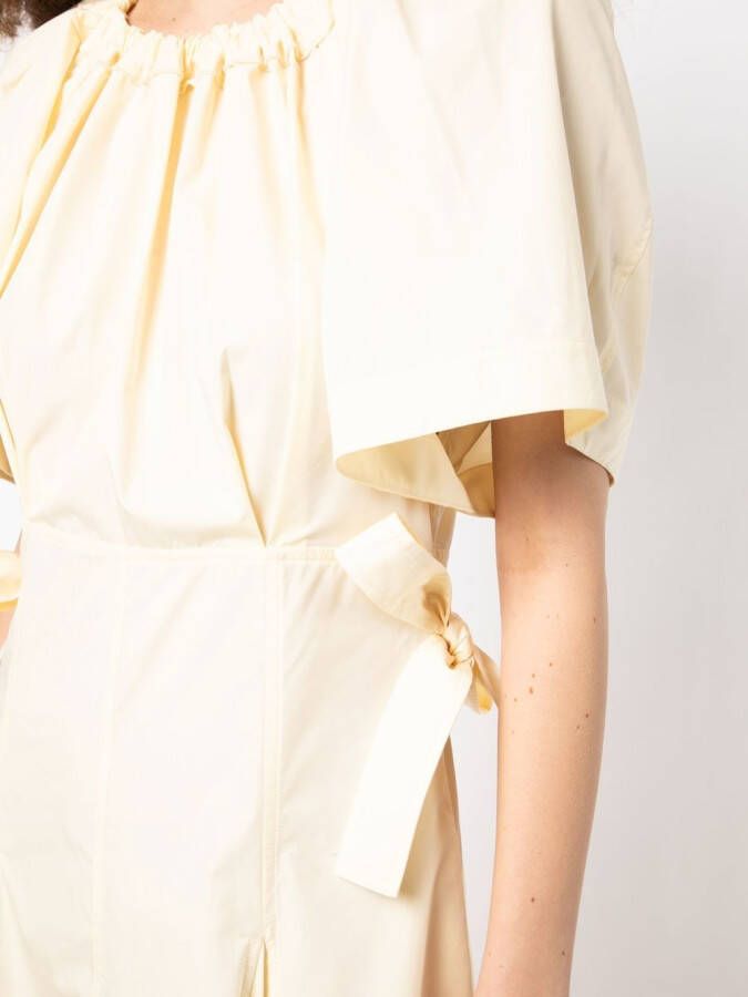 3.1 Phillip Lim Midi-jurk met ruches Beige