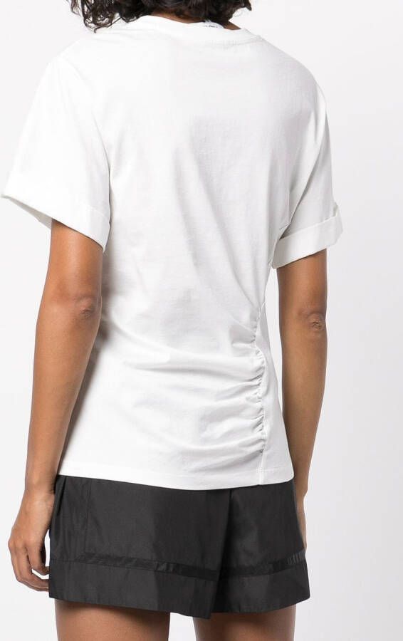 3.1 Phillip Lim T-shirt met gesmockt detail Wit