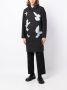 3PARADIS Trenchcoat met verborgen sluiting Zwart - Thumbnail 2