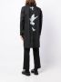 3PARADIS Trenchcoat met verborgen sluiting Zwart - Thumbnail 4