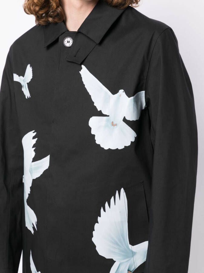 3PARADIS Trenchcoat met verborgen sluiting Zwart