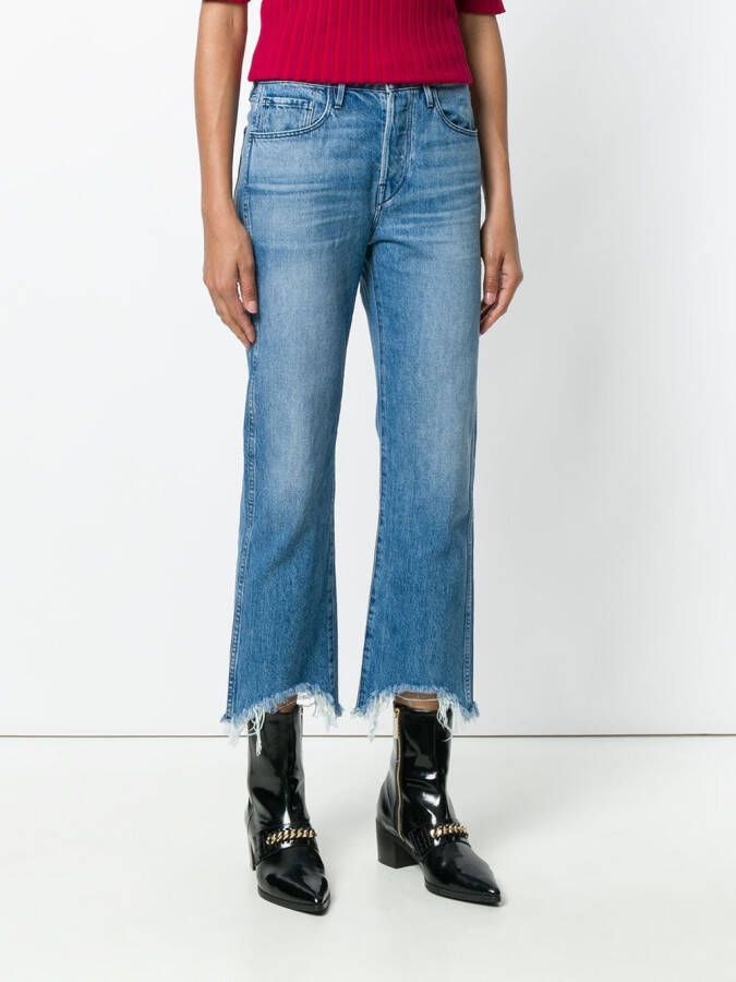 3x1 Austin cropped jeans Blauw