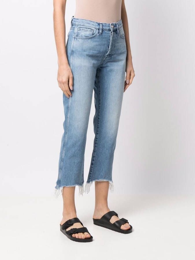 3x1 Cropped jeans Blauw