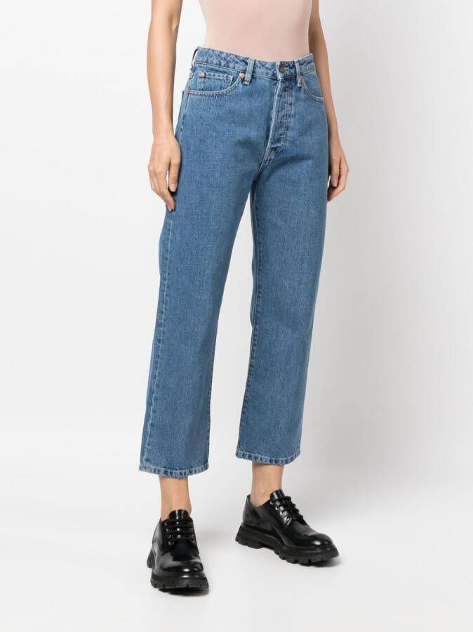 3x1 Cropped jeans Blauw