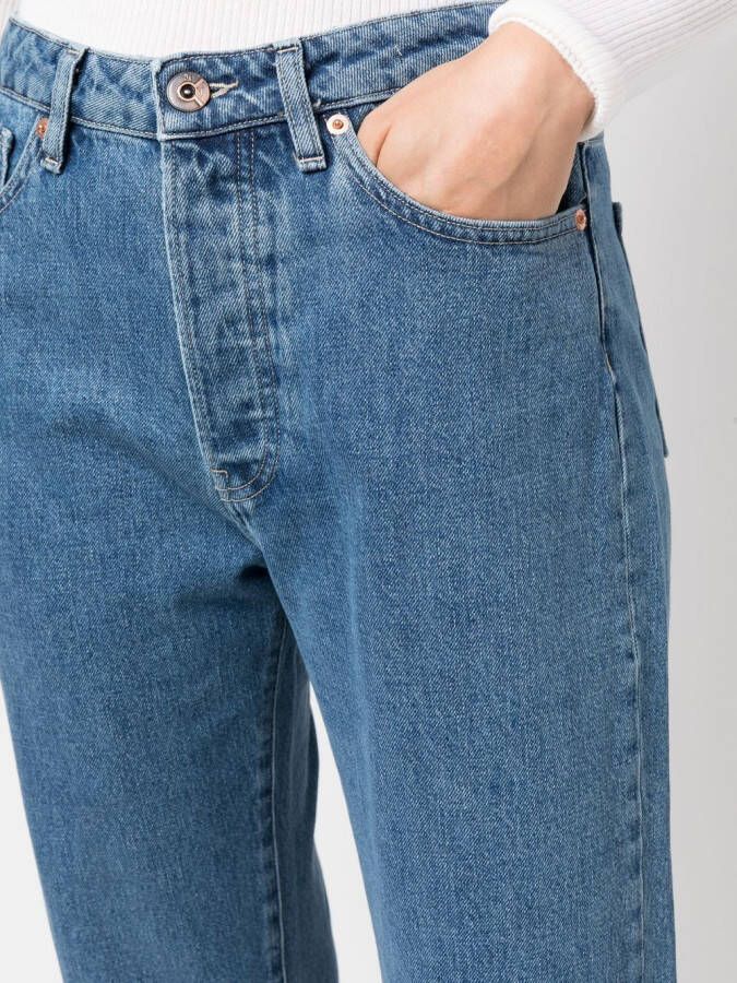 3x1 Cropped jeans Blauw