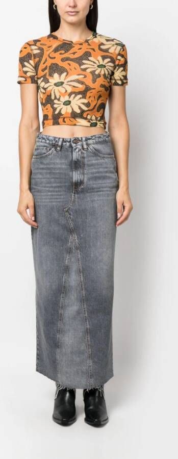 3x1 Denim shorts Grijs