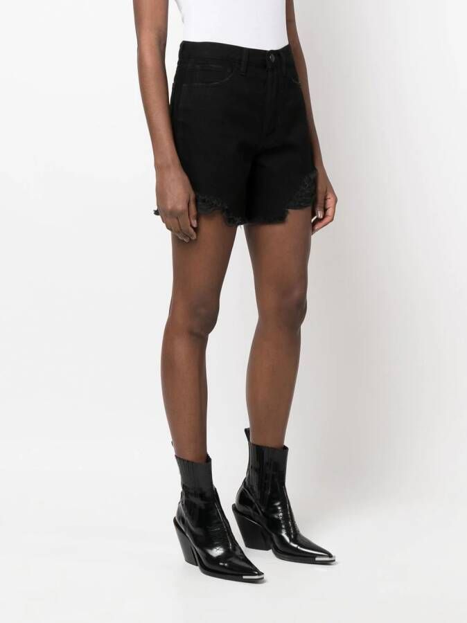 3x1 Denim shorts Zwart