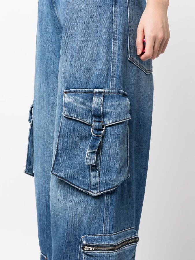 3x1 High waist jeans Blauw