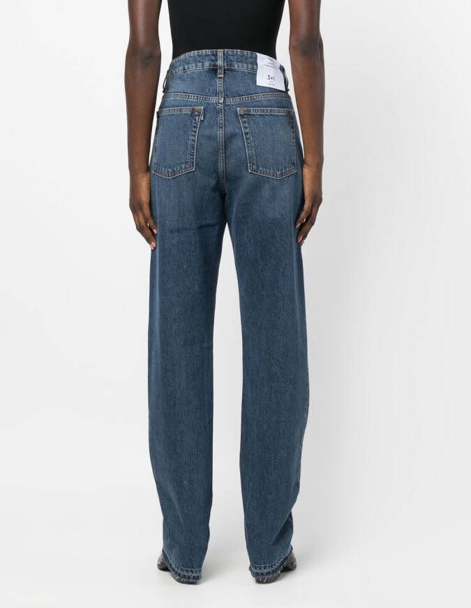 3x1 High waist jeans Blauw