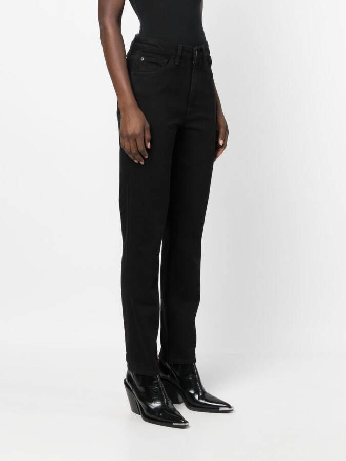 3x1 High waist jeans Zwart