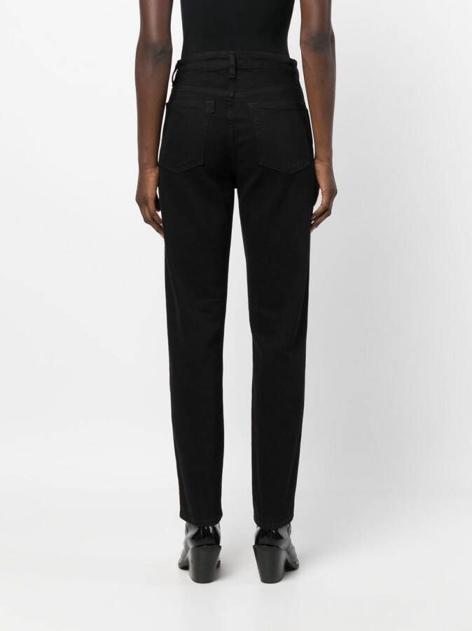 3x1 High waist jeans Zwart