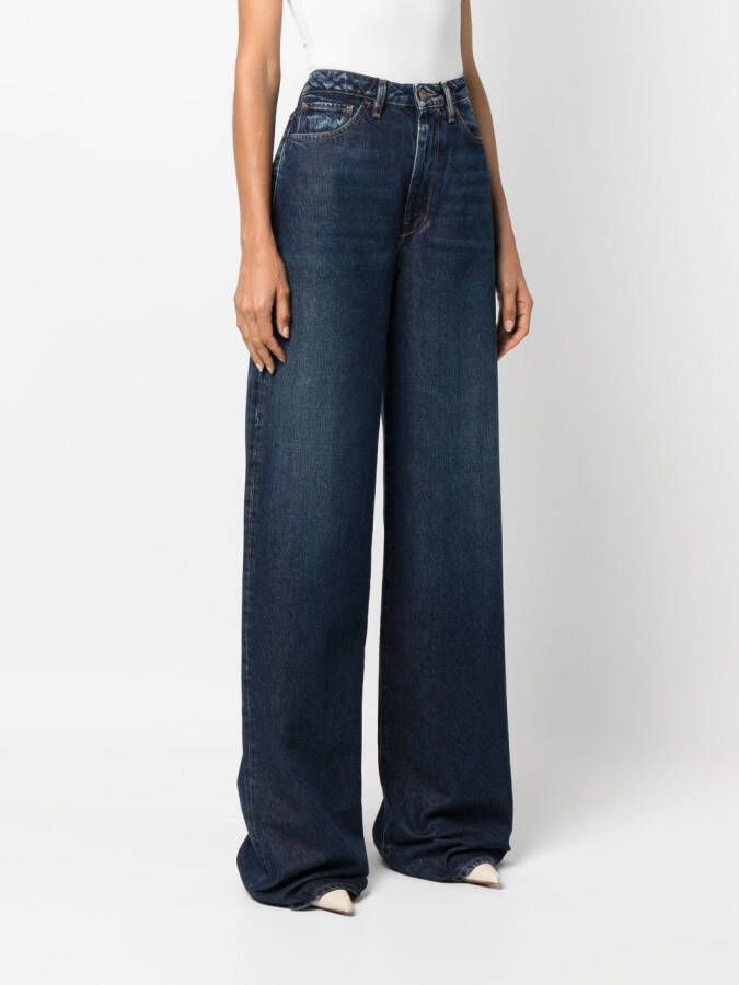3x1 Jeans met wijde pijpen Blauw