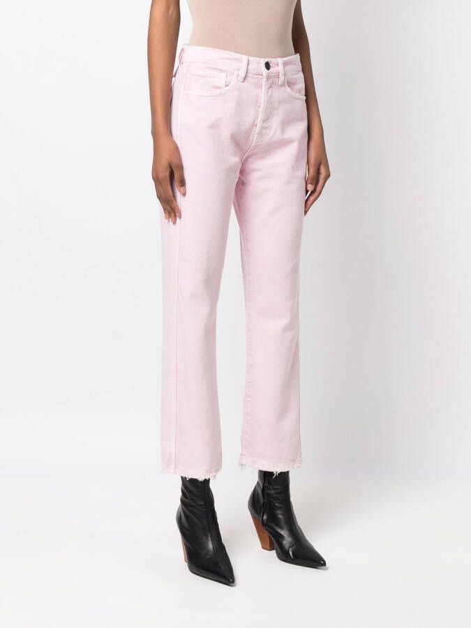 3x1 Straight jeans Roze