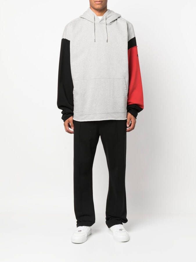 424 Hoodie met colourblocking Grijs