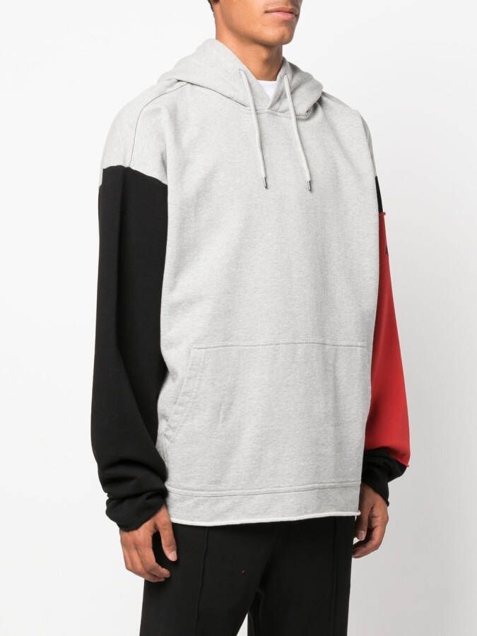 424 Hoodie met colourblocking Grijs