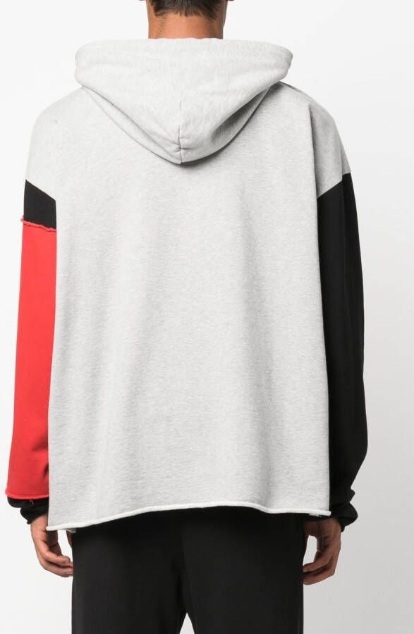 424 Hoodie met colourblocking Grijs