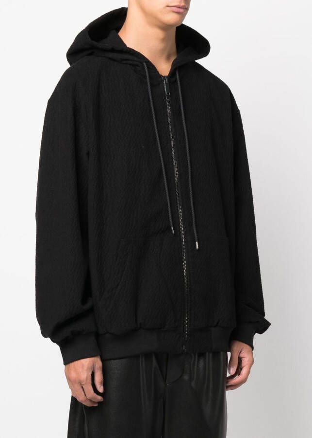 424 Hoodie met geborduurd logo Zwart