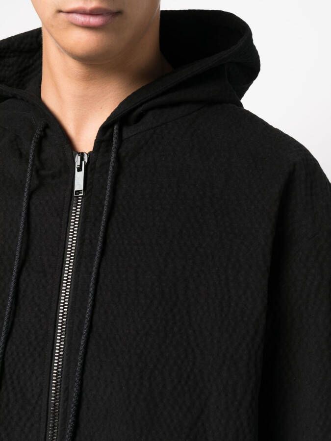424 Hoodie met geborduurd logo Zwart
