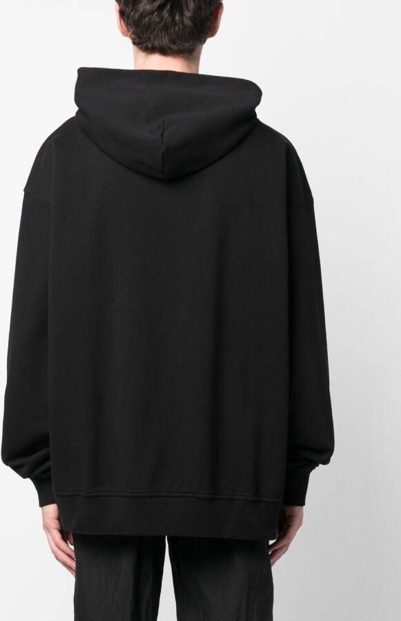 424 Hoodie met logo Zwart