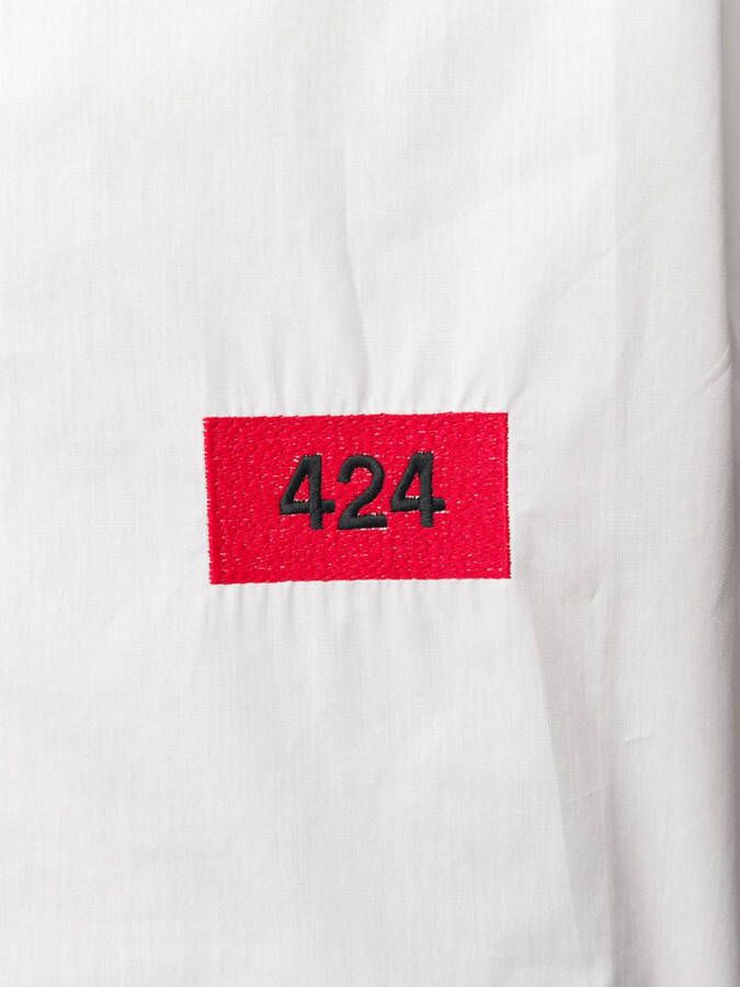 424 Overhemd met klepzakken Wit