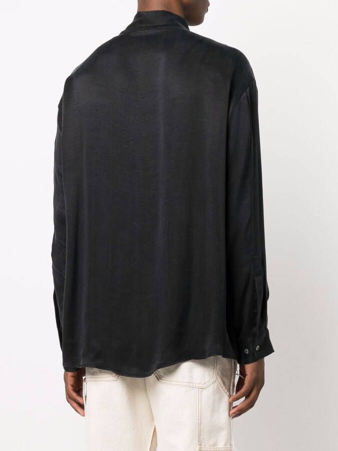 424 Overhemd met print Zwart
