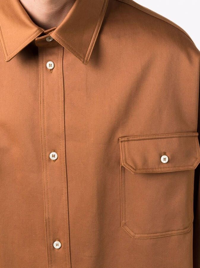 424 Shirtjack met lange mouwen Beige
