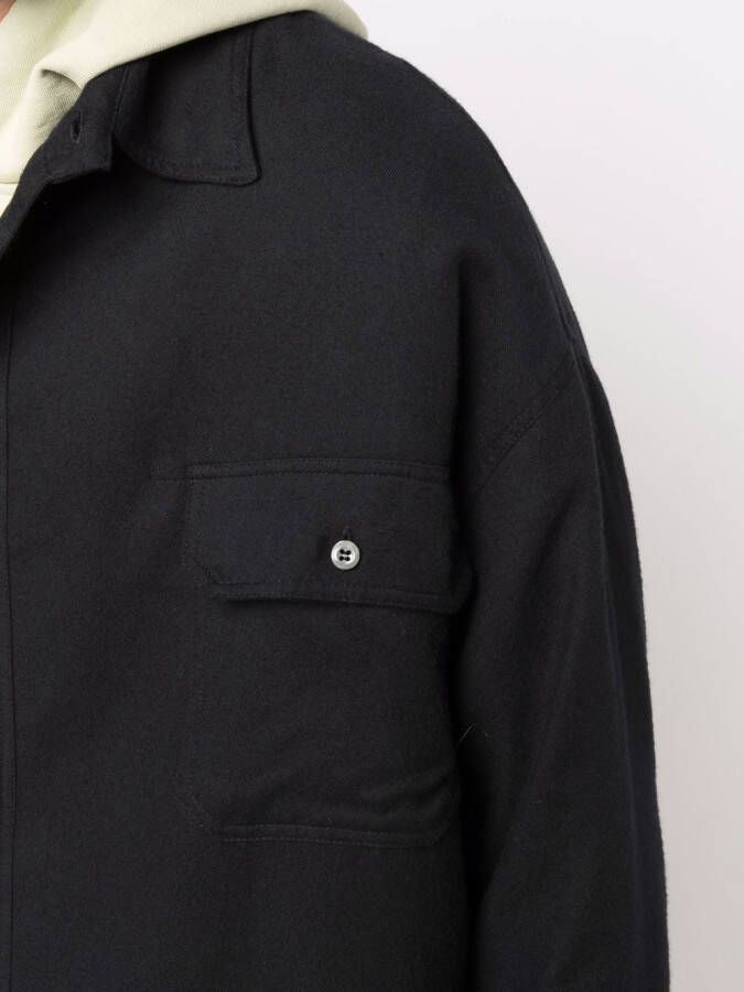 424 Shirtjack met lange mouwen Zwart