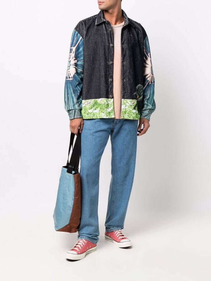 424 Shirtjack met print Zwart