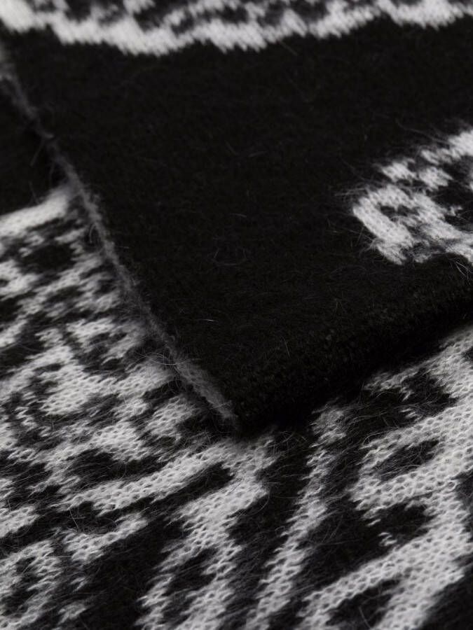 424 Sjaal met paisley-print Zwart