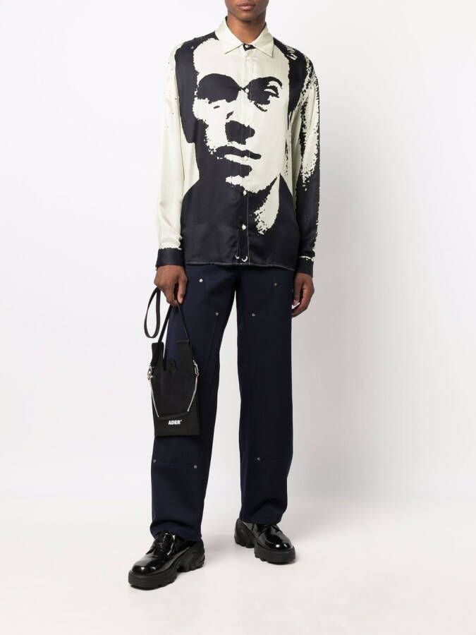 424 Straight broek Blauw
