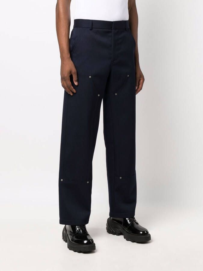 424 Straight broek Blauw