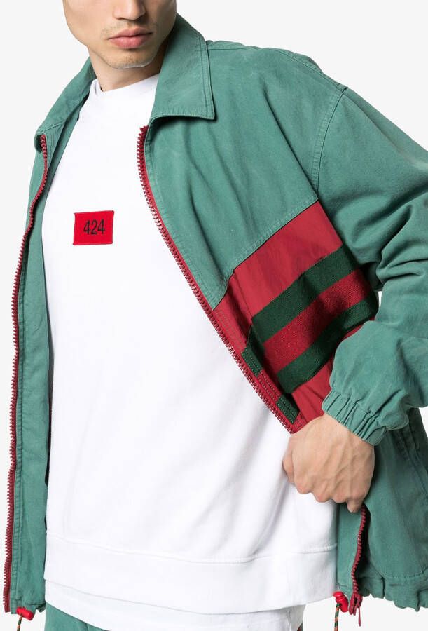 424 Sweater met logopatch Wit