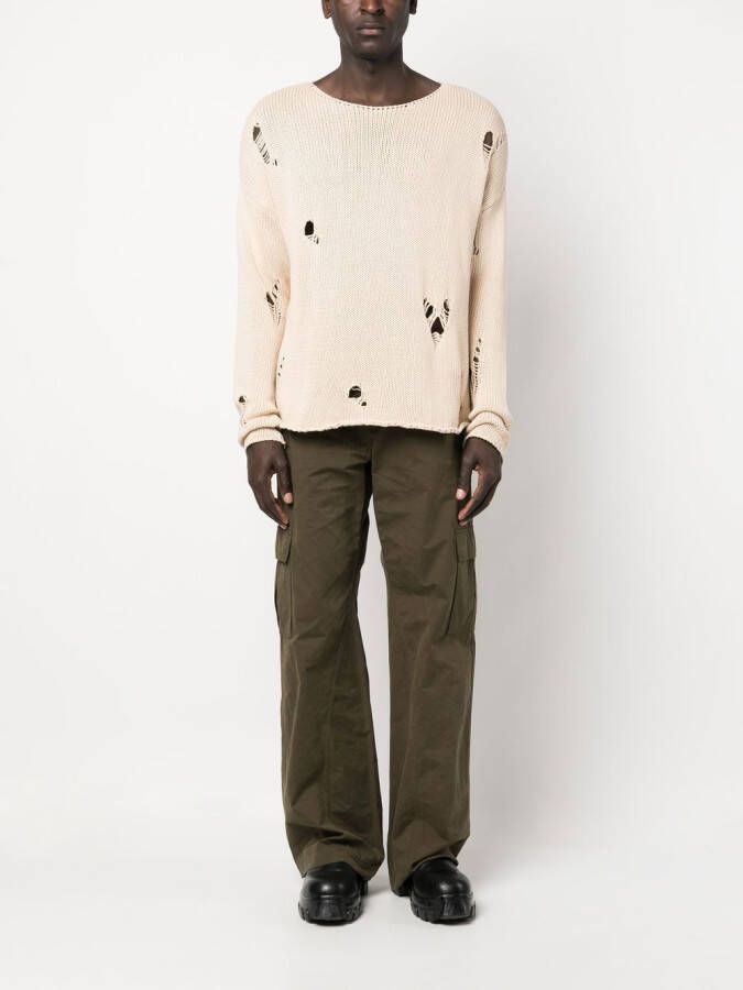 424 Sweater met ronde hals Beige