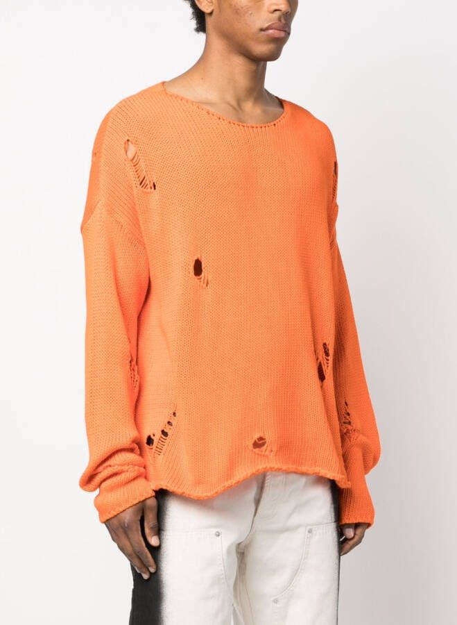 424 Sweater met ronde hals Oranje