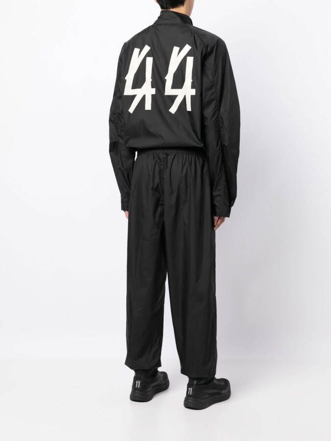 44 LABEL GROUP Bomberjack met logoprint Zwart